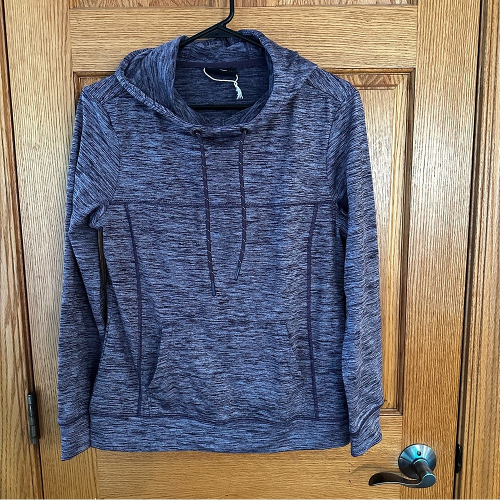 NWOT CRANE Cowl Neck Hoodie Pullover Daybreak Melange. Size small
